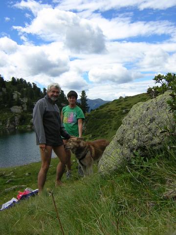 Mauro Anna e Artik al lago delle Stellune