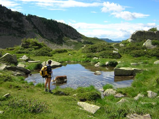 una pozza appena sotto forcella Montalon