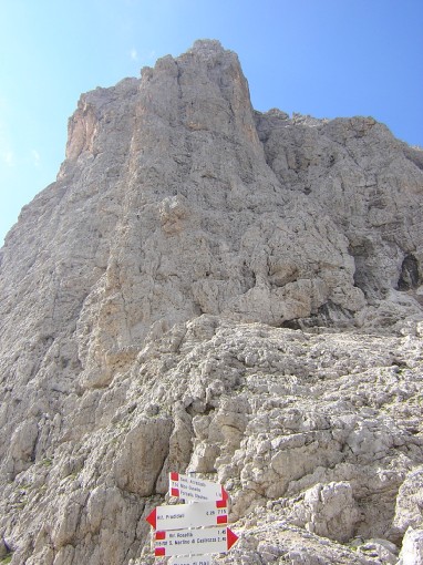 attacco del sentiero Gusella (passo di Ball)