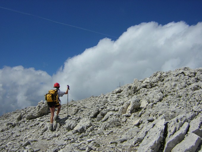 verso la cima Val di Roda