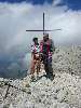 Anna e Mauro, sulla cima Val di Roda