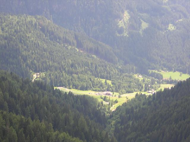 Zaluna vista dalla valle di Viezzena