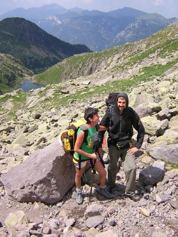 verso forcella Moregna, sopra il lago Brutto