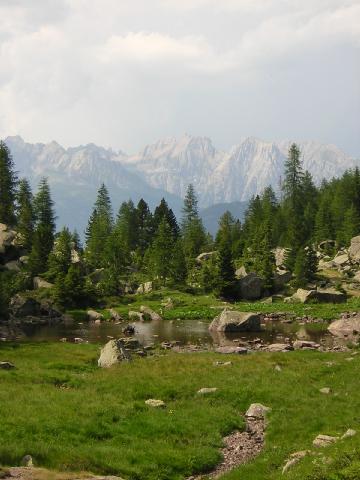 scendendo in Valmaggiore verso la malga