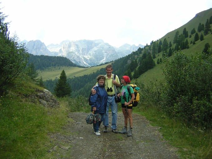 scendendo lungo la Val Giumela