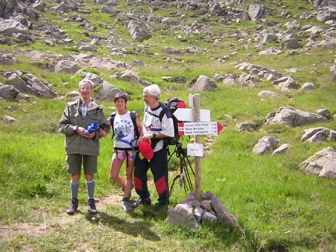 foto di gruppo al bivio