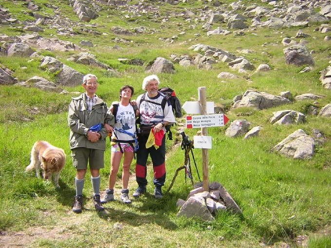 foto di gruppo al bivio