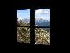 vista dalla finestra del bivacco Paolo e Nicola