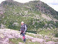 Mauro, sullo sfondo il lago delle Trute
