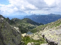 lago Brutto, lago delle Trute (da forcella Moregna)
