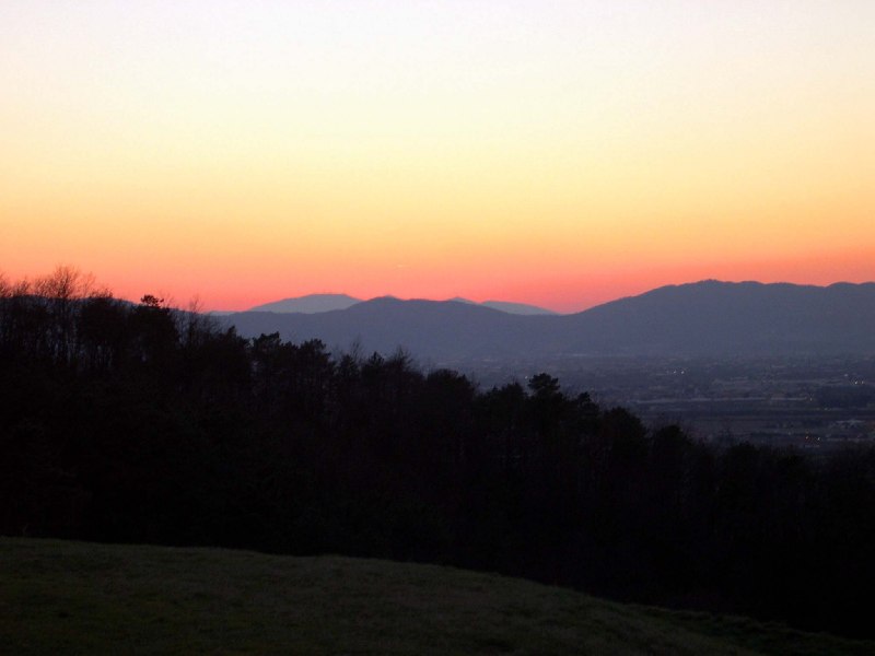 tramonto invernale