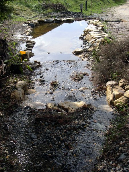 Laghetto pettirosso dopo la piena:   dopo la pioggia continua ad arrivare acqua dal canale DAGIO e le briglie colme d'acqua e detriti restano invisibili